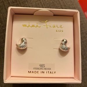 925 silver kids Duckie earrings